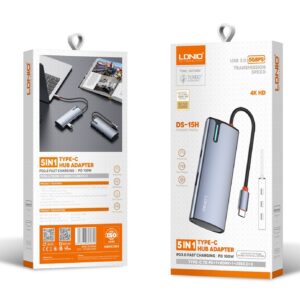 HUB de puertos 5 en 1 USB-C /LDNIO-DS15H