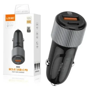 Cargador De Auto Ldnio C510q 38w Carga Rápida Dual Usb 3.0