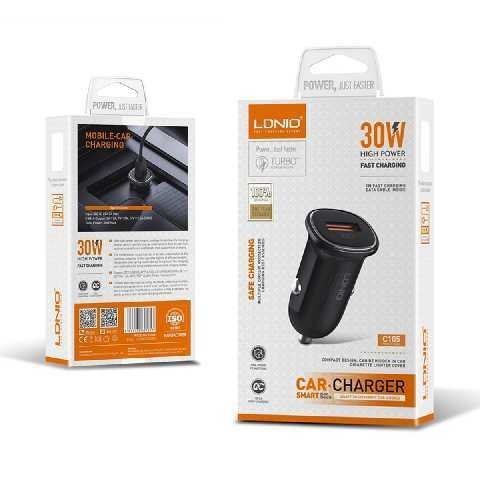 Cargador De Auto LDNIO C10530w Carga Rápida  Usb